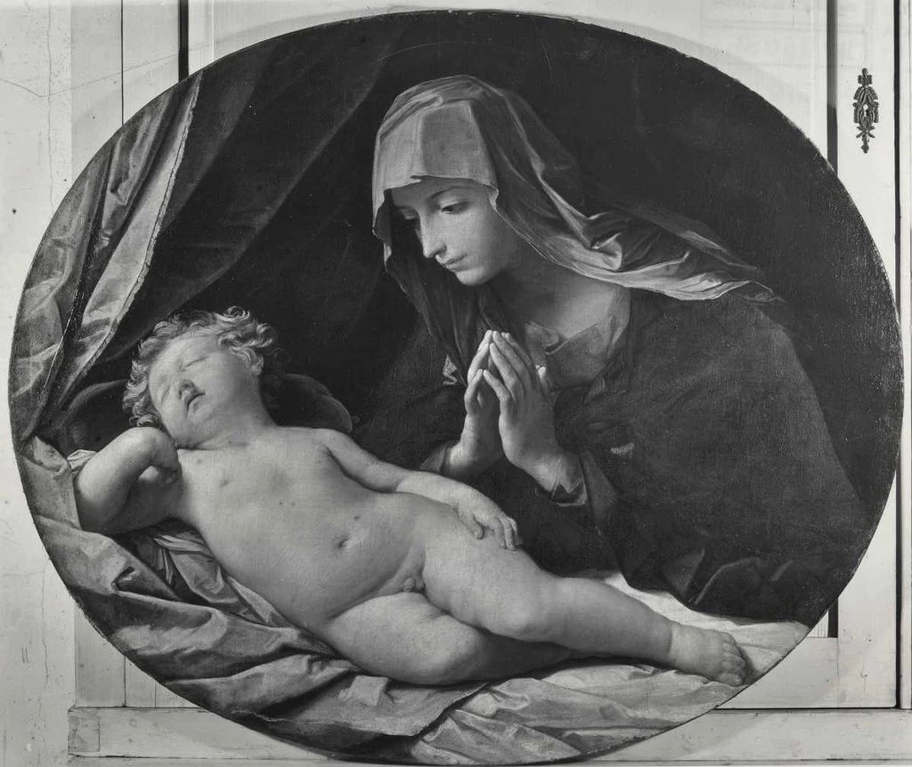 159-Madonna in adorazione del Bambino dormiente, Galleria Doria Pamphilj 